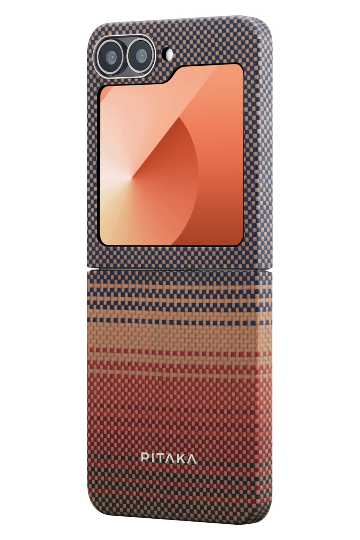 Pitaka Tactile Woven Galaxy Z Flip 6 MagSafe Uyumlu Aramid Fiber Kılıf Sunset