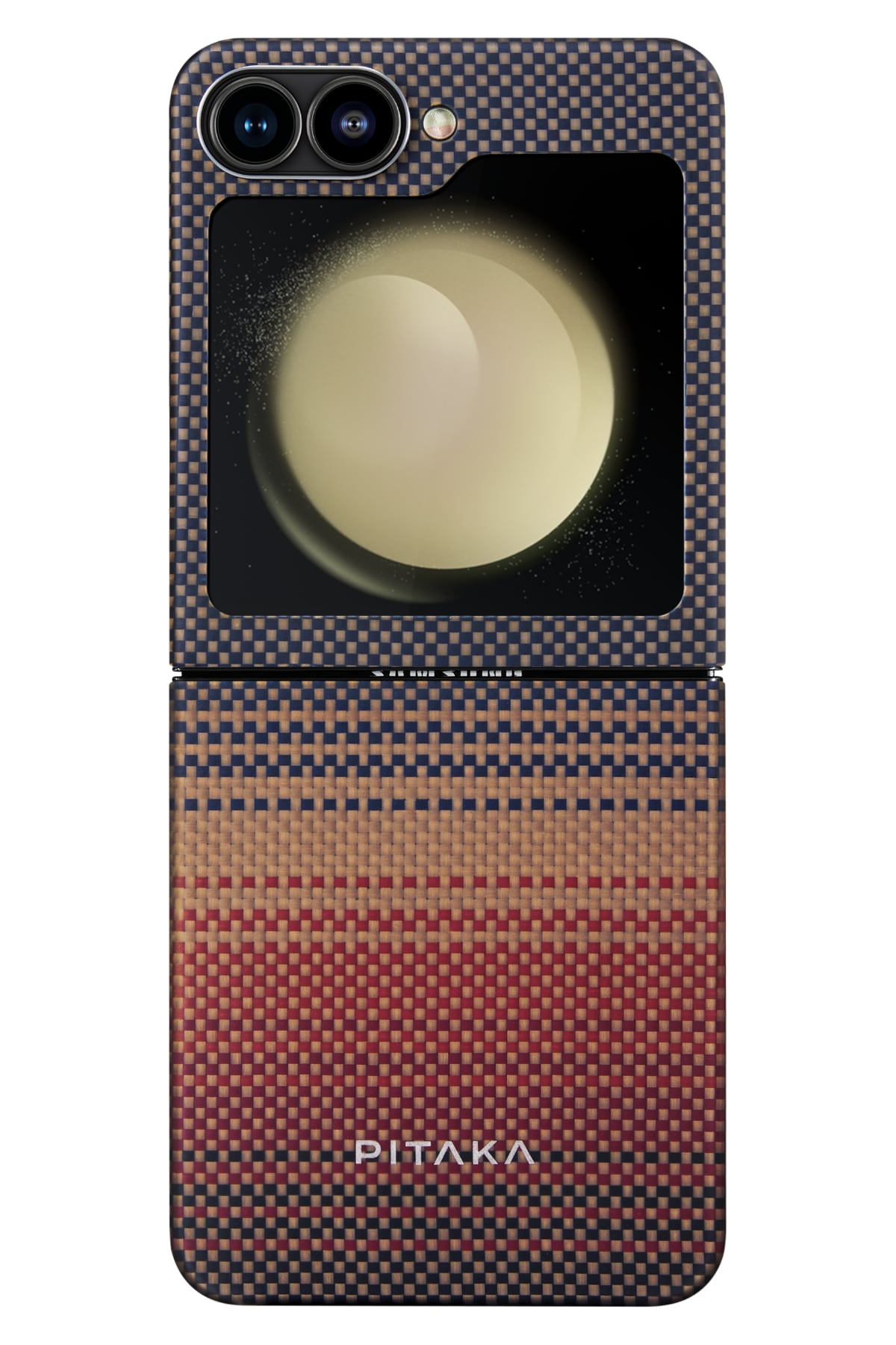 Pitaka Tactile Woven Galaxy Z Flip 6 MagSafe Uyumlu Aramid Fiber Kılıf Sunset