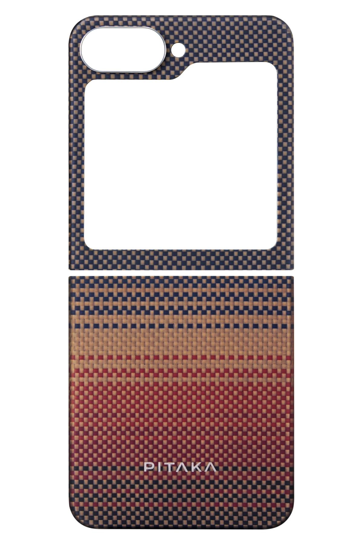 Pitaka Tactile Woven Galaxy Z Flip 6 MagSafe Uyumlu Aramid Fiber Kılıf Sunset