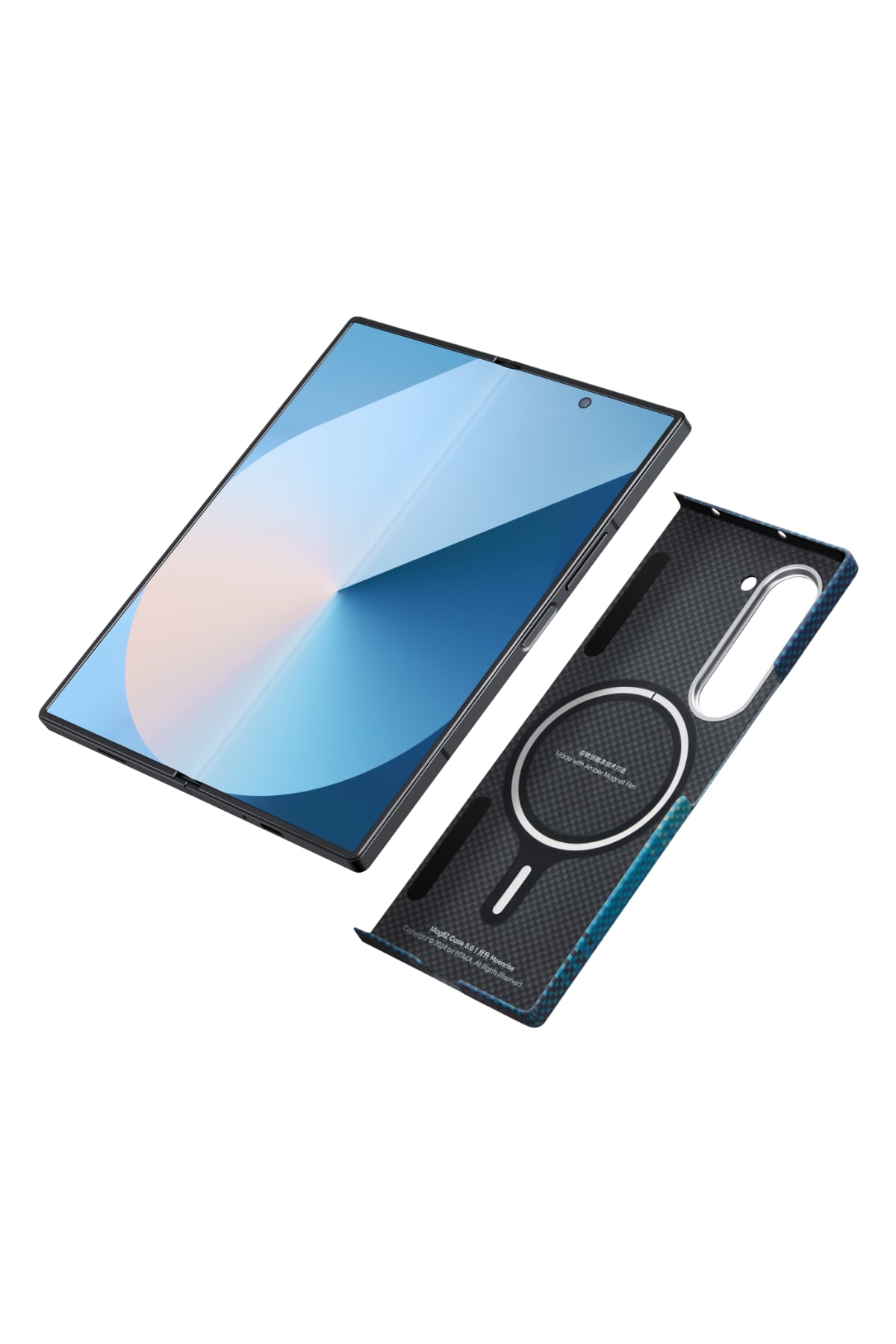 Pitaka Tactile Woven Galaxy Z Fold 6 MagSafe Uyumlu Aramid Fiber Kılıf Moonrise