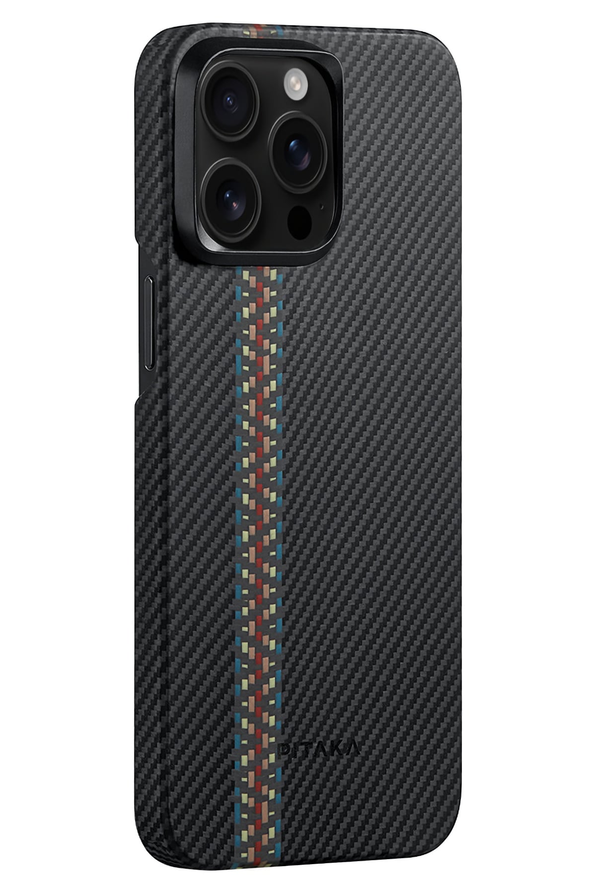 Pitaka Tactile Woven iPhone 15 Pro MagSafe Uyumlu 600D Aramid Fiber Kılıf Rhapsody