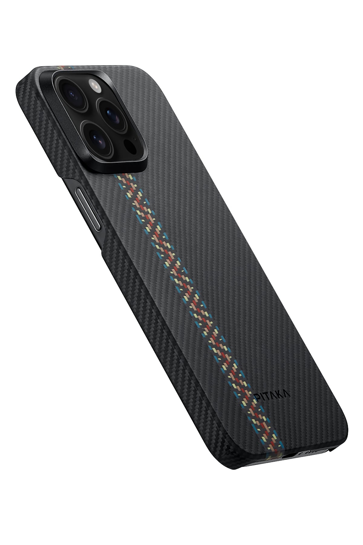 Pitaka Tactile Woven iPhone 15 Pro MagSafe Uyumlu 600D Aramid Fiber Kılıf Rhapsody