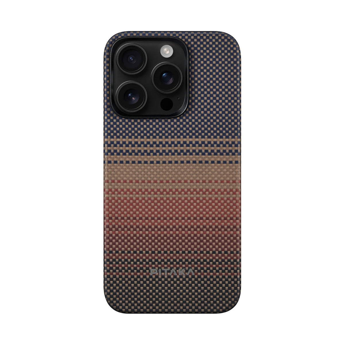 Pitaka iPhone 15 Pro Karbon Kılıf MagSafe Uyumlu Aramid Fiber - Edge Sunset