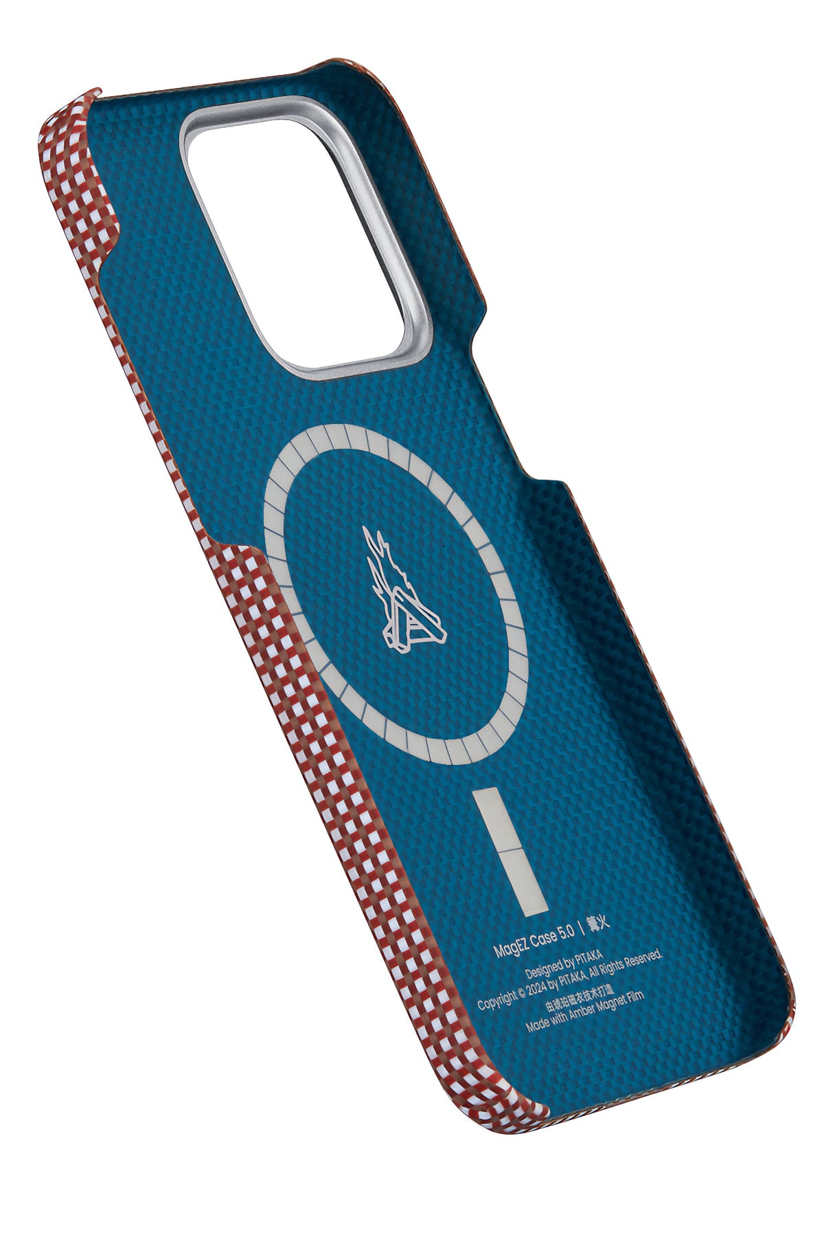 Pitaka Ultra Slim AWA iPhone 15 Pro MagSafe Uyumlu 600D Aramid Fiber Kılıf Bonfire