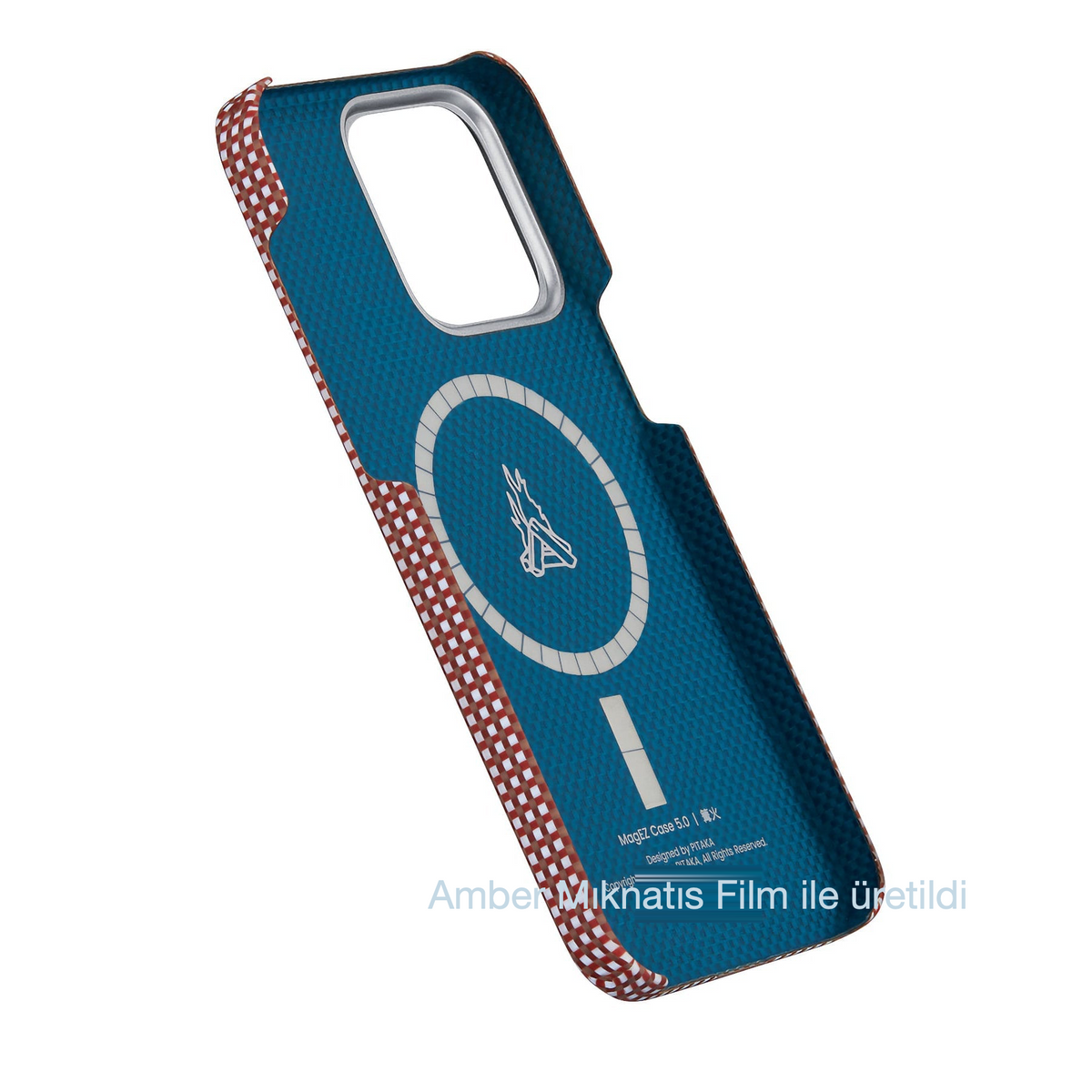iPhone 15 Pro Max Karbon Kılıf MagSafe Uyumlu Aramid Fiber - Edge Bonfire
