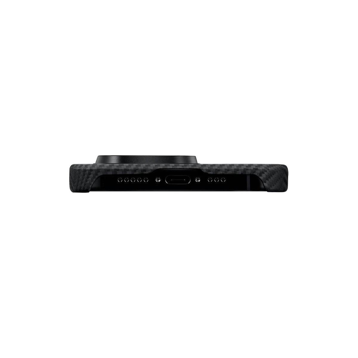 Pitaka iPhone 15 Pro Max Karbon Kılıf MagSafe Uyumlu Aramid Fiber - Edge 600D Black Gray