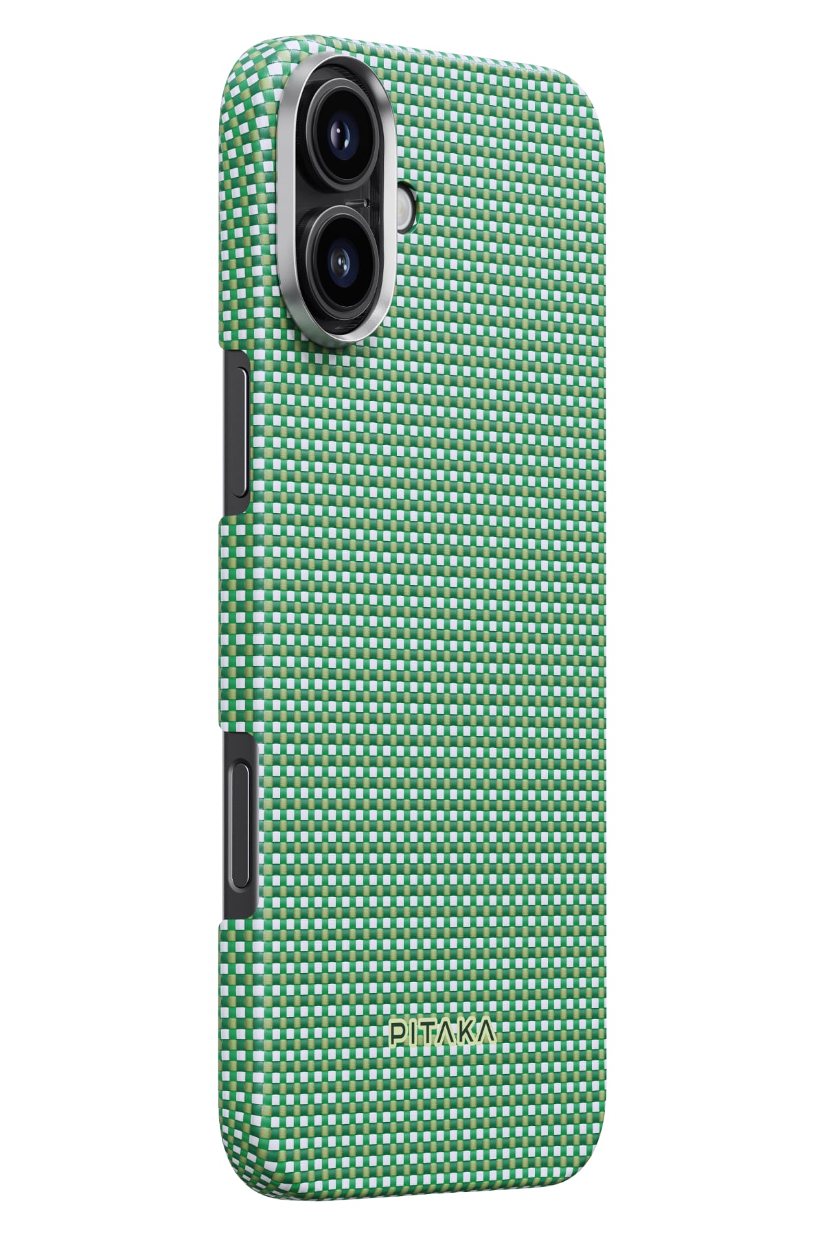 Pitaka Ultra Slim iPhone 16 Plus MagSafe Uyumlu Aramid Fiber Kılıf Forest Green