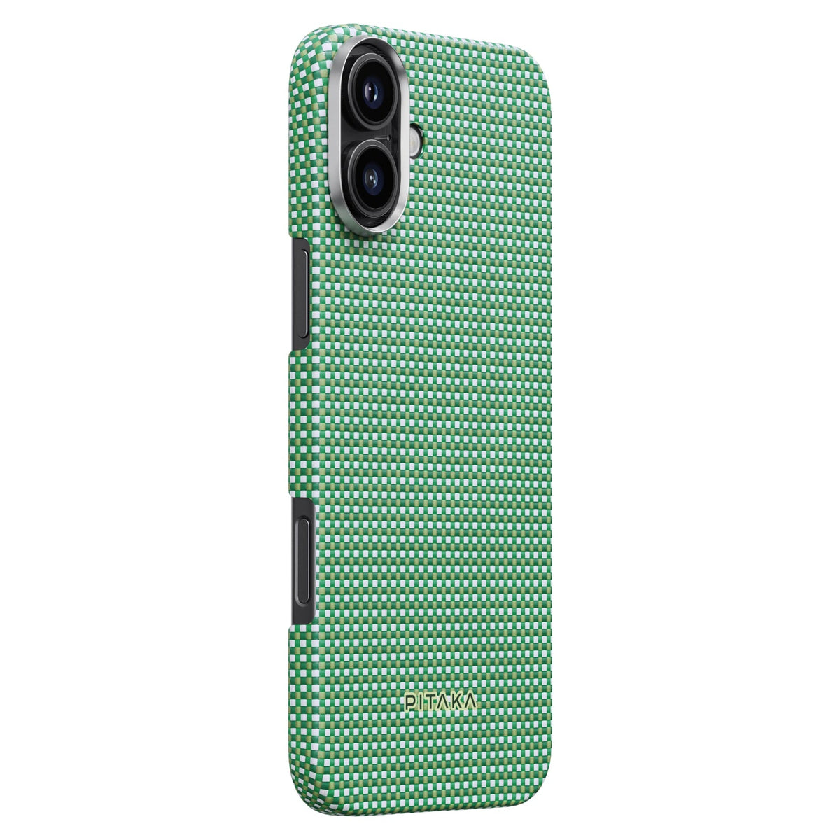 iPhone 16 Plus Karbon Kılıf MagSafe Uyumlu Aramid Fiber - Edge Forest Green