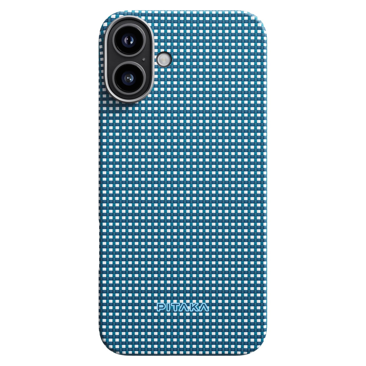 Pitaka iPhone 16 Plus Karbon Kılıf MagSafe Uyumlu Aramid Fiber - Edge Ocean Blue