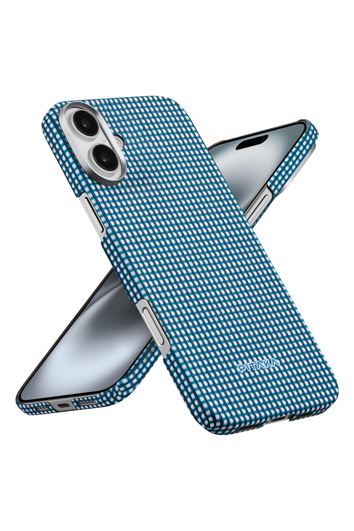 Pitaka Ultra Slim iPhone 16 Plus MagSafe Uyumlu Aramid Fiber Kılıf Ocean Blue