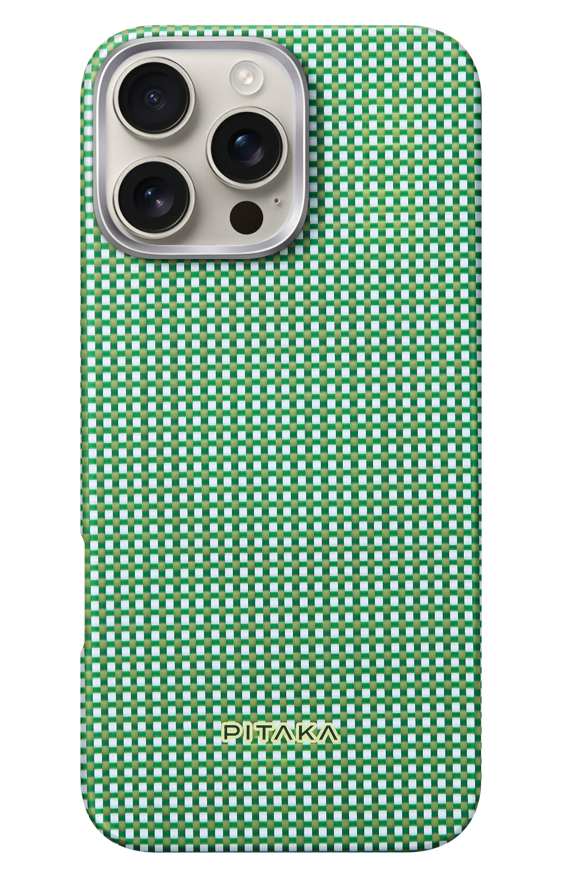 Pitaka Ultra Slim iPhone 16 Pro MagSafe Uyumlu Aramid Fiber Kılıf Forest Green