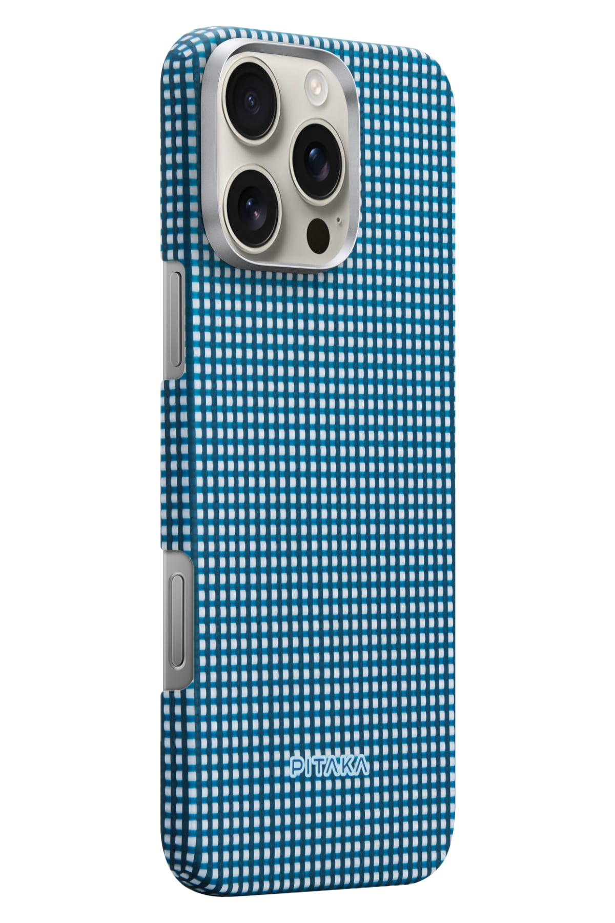 Pitaka Ultra Slim iPhone 16 Pro MagSafe Uyumlu Aramid Fiber Kılıf Ocean Blue