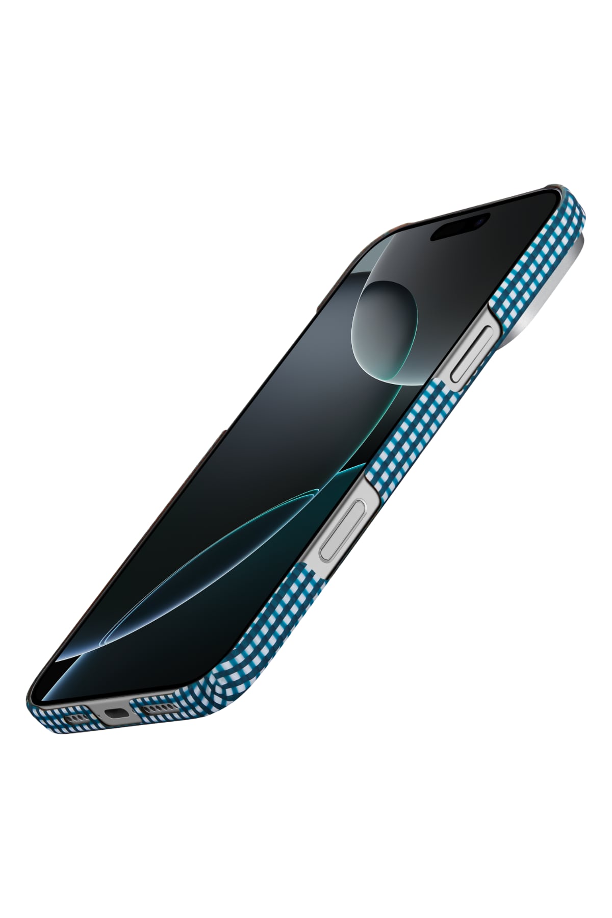 Pitaka Ultra Slim iPhone 16 Pro MagSafe Uyumlu Aramid Fiber Kılıf Ocean Blue