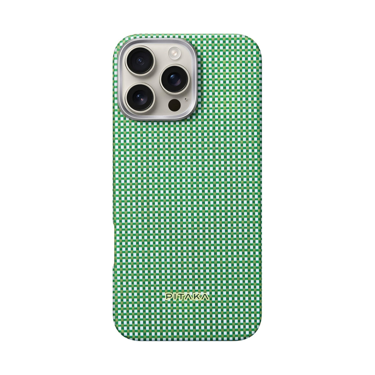 Pitaka iPhone 16 Pro Max Karbon Kılıf MagSafe Uyumlu Aramid Fiber - Edge Forest Green