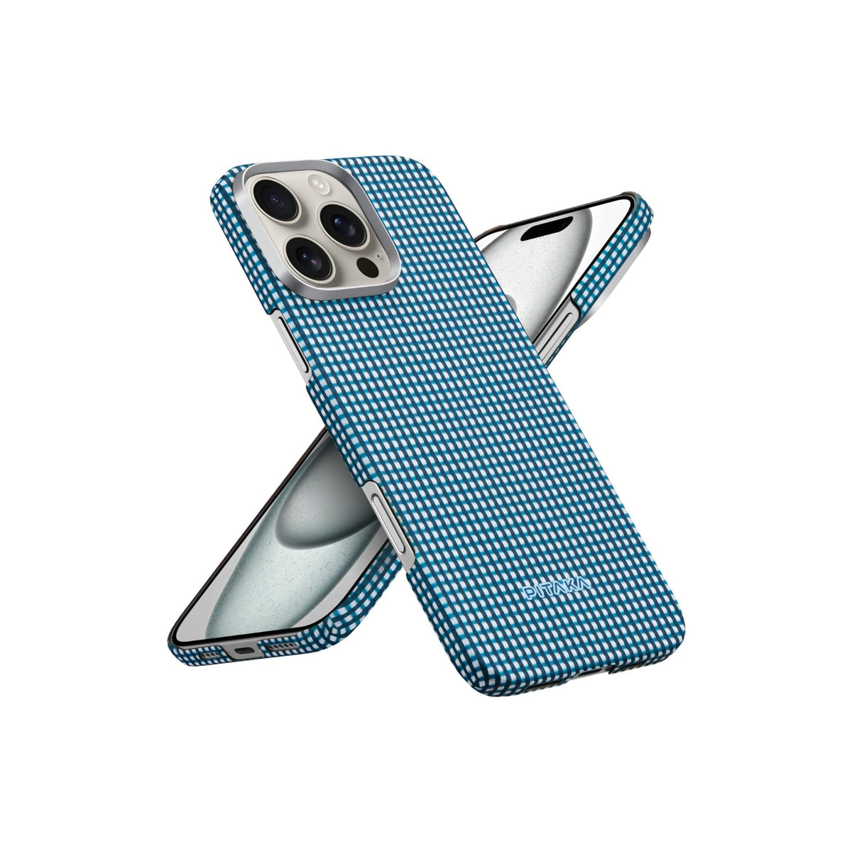 iPhone 16 Pro Max Karbon Kılıf MagSafe Uyumlu Aramid Fiber - Edge Ocean Blue