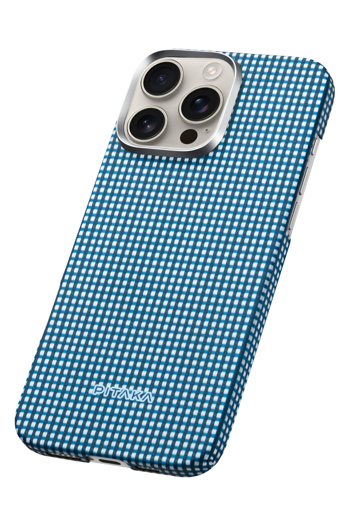 Pitaka Ultra Slim iPhone 16 Pro Max MagSafe Uyumlu Aramid Fiber Kılıf Ocean Blue