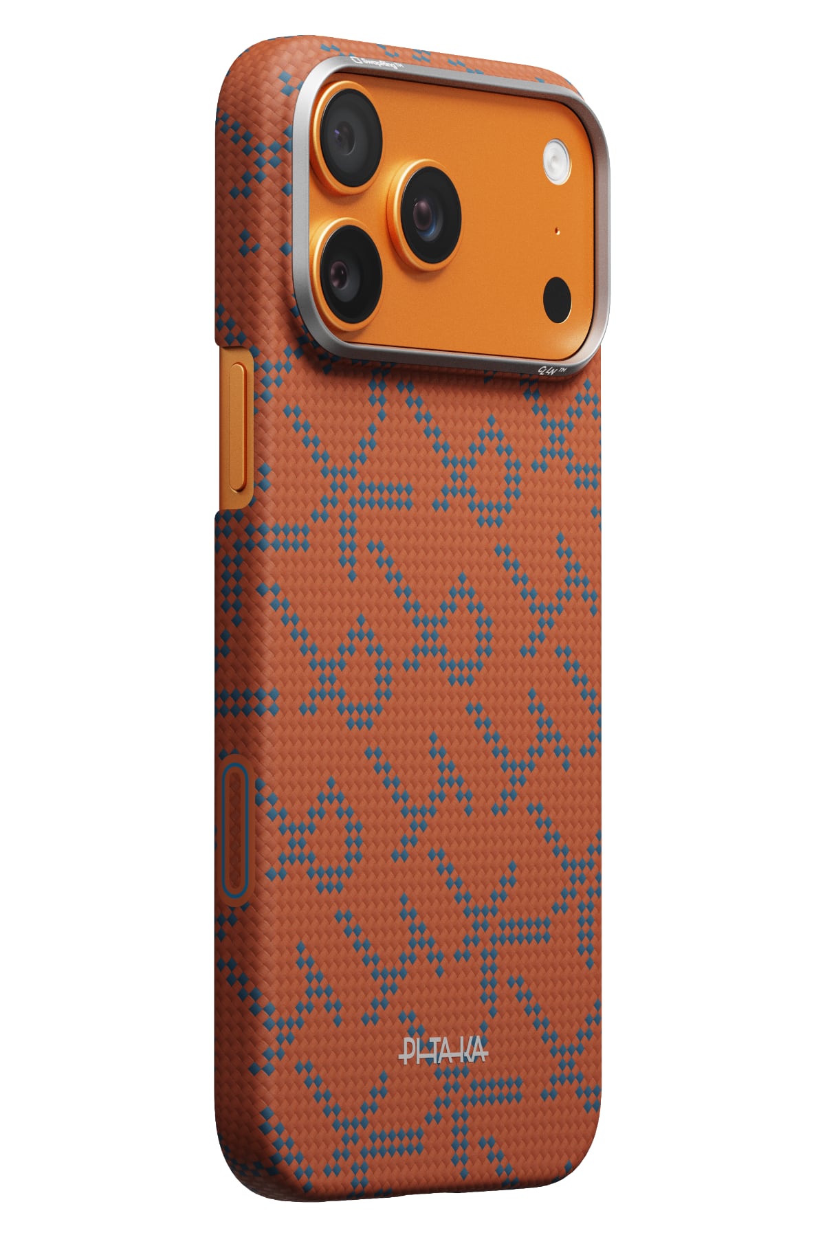 Pitaka PTK Leaping MagSafe Uyumlu iPhone 17 Pro Kılıf Blue Orange