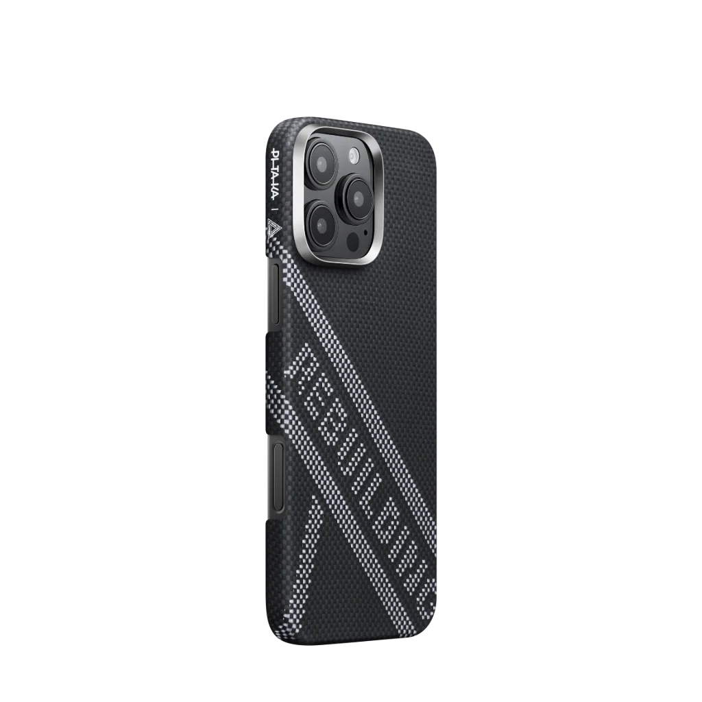 iPhone 16 Pro Karbon Kılıf MagSafe Uyumlu Aramid Fiber - Edge Rebuilding Siyah