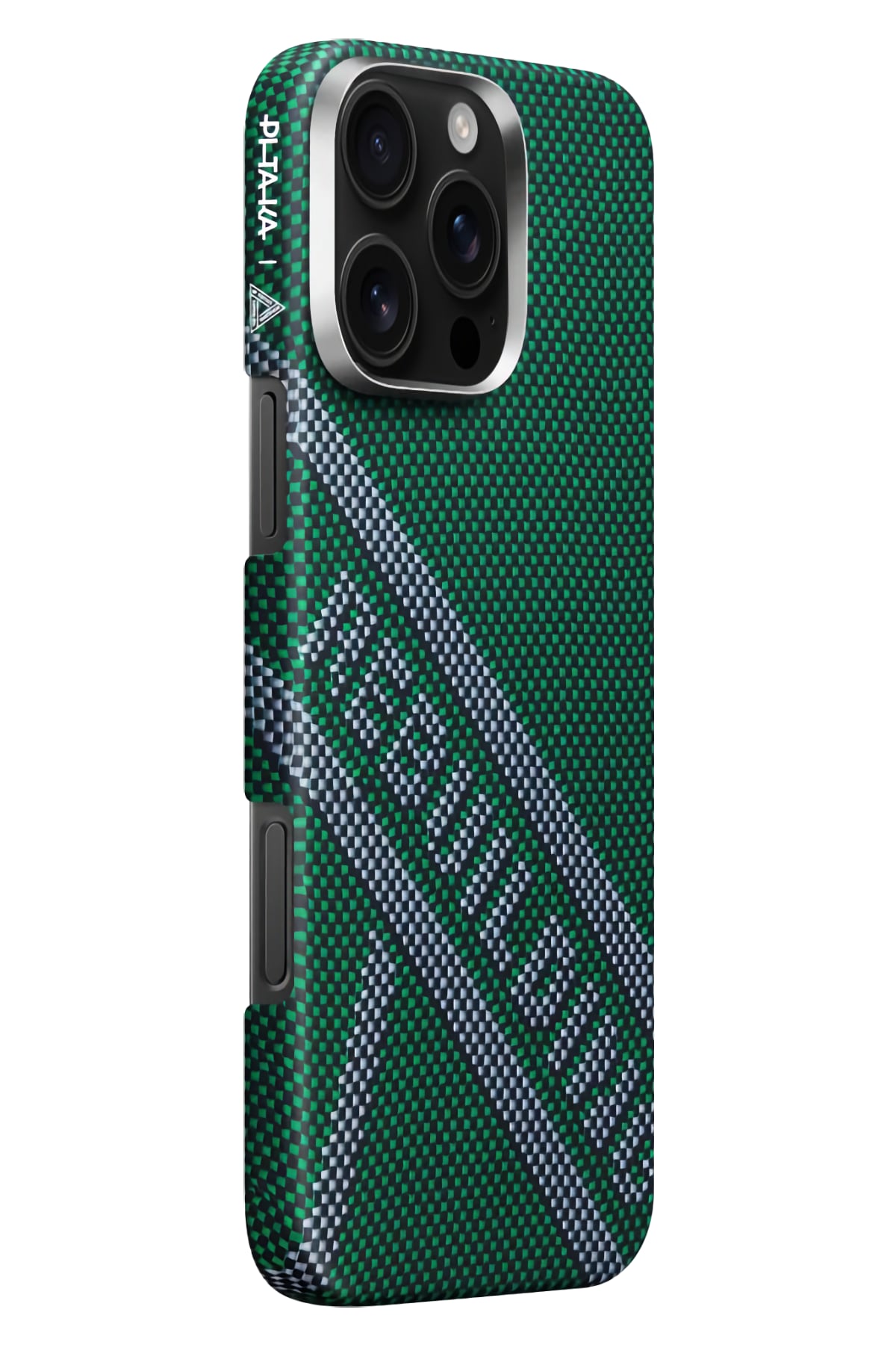 Pitaka Rebuilding iPhone 16 Pro MagSafe Uyumlu Aramid Fiber Kılıf Yeşil