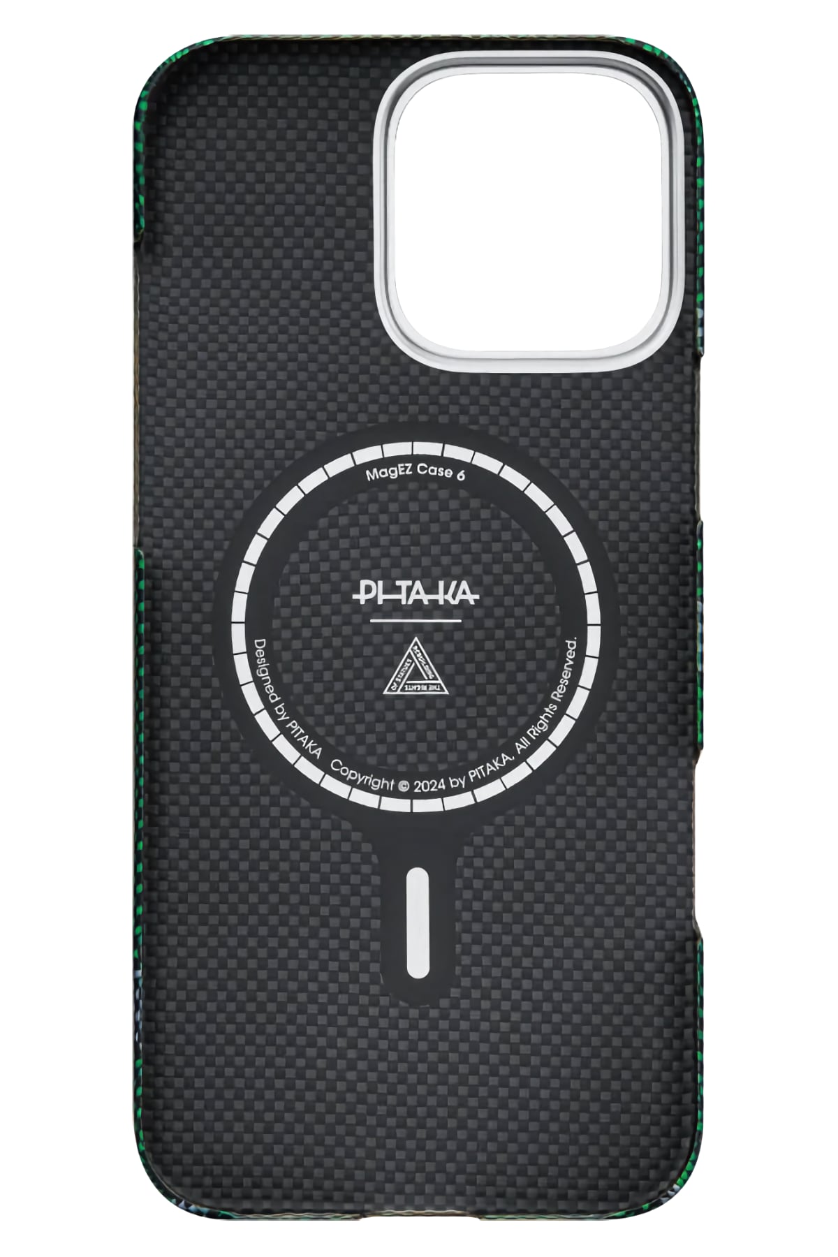Pitaka Rebuilding iPhone 16 Pro MagSafe Uyumlu Aramid Fiber Kılıf Yeşil