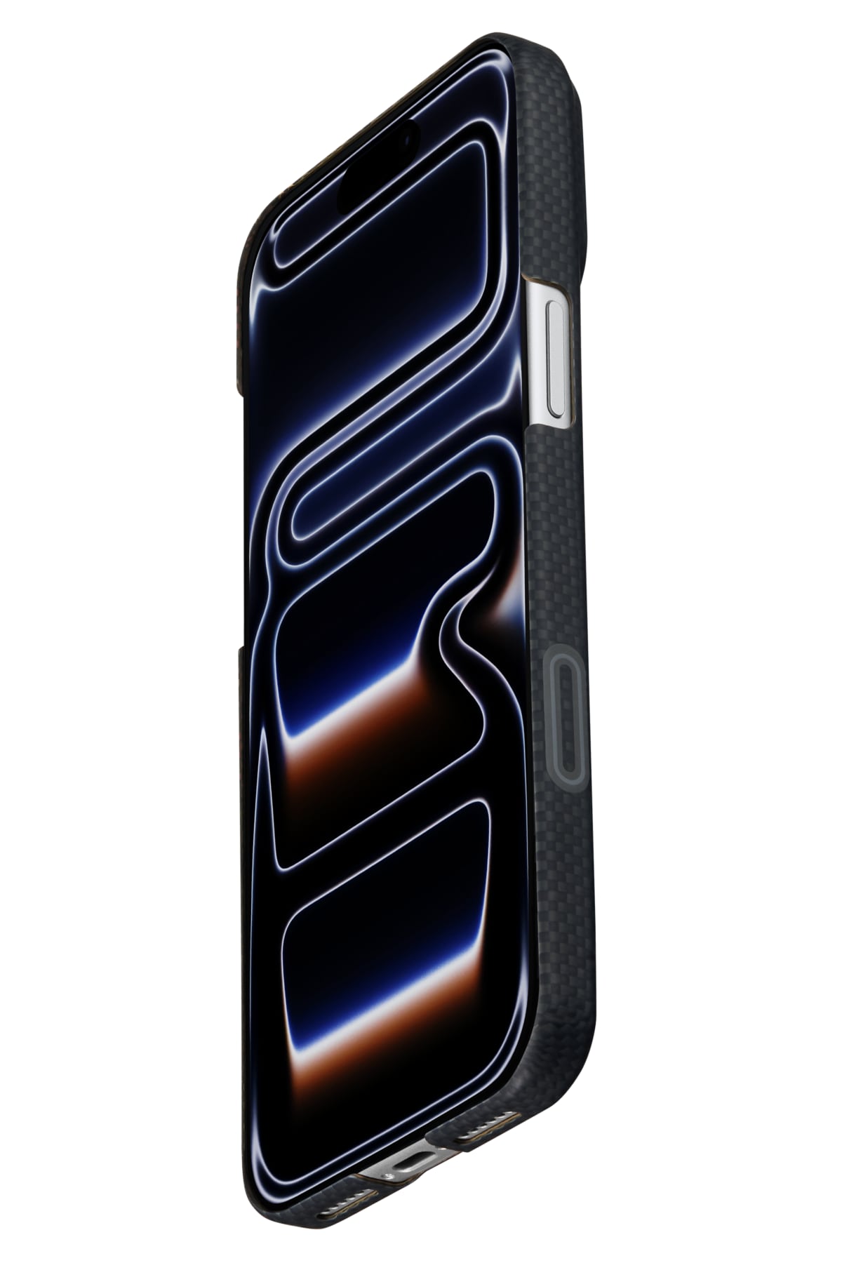 Pitaka Sakura Hours iPhone 17 Pro Max MagSafe uyumlu Aramid Fiber Kılıf Midnight Black