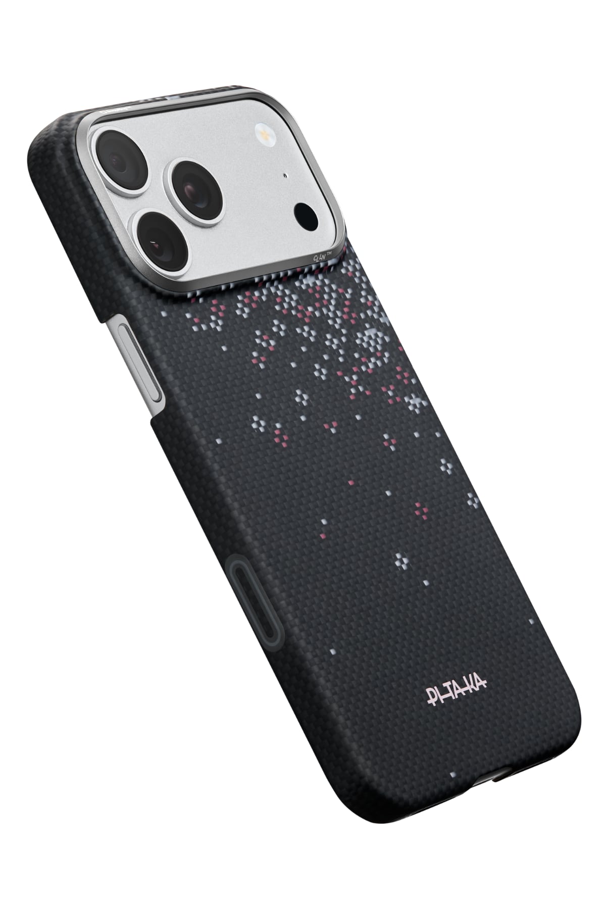 Pitaka Sakura Hours iPhone 17 Pro Max MagSafe uyumlu Aramid Fiber Kılıf Midnight Black