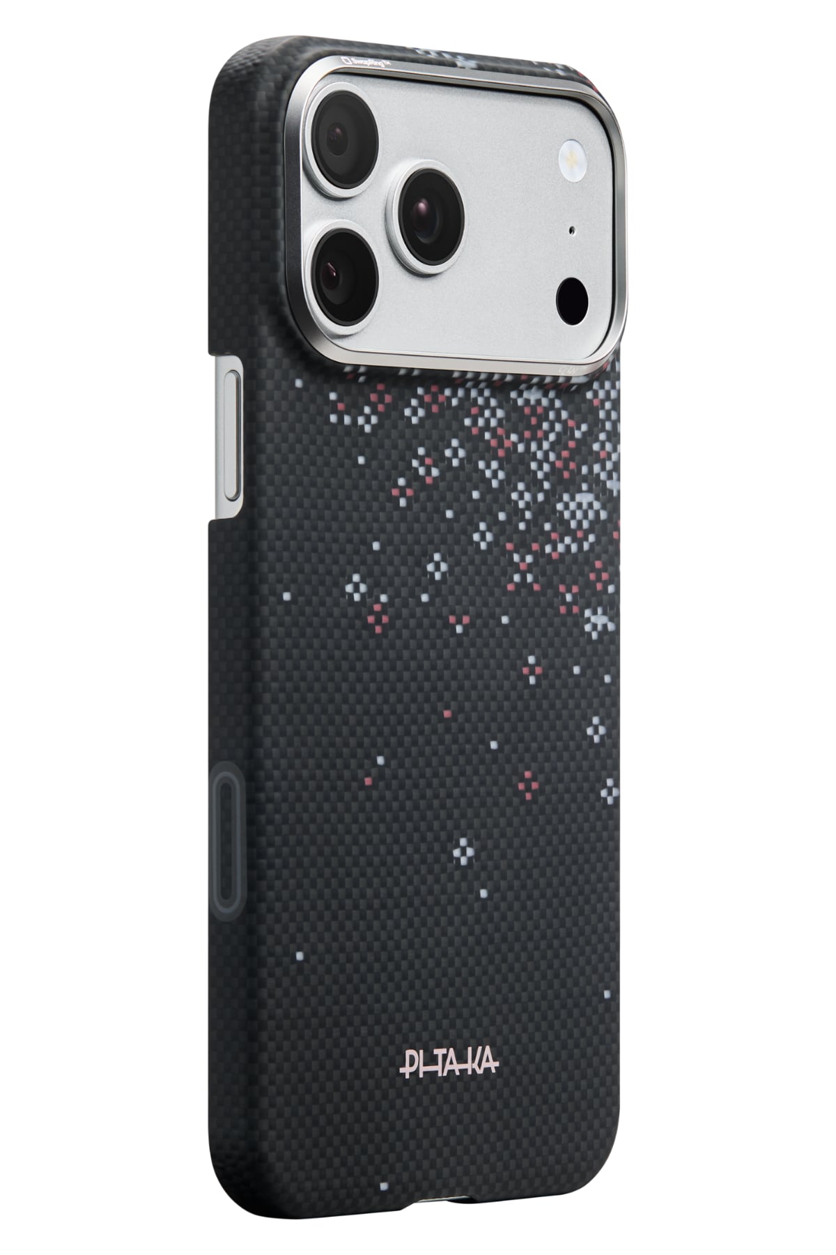 Pitaka Sakura Hours iPhone 17 Pro Max MagSafe uyumlu Aramid Fiber Kılıf Midnight Black
