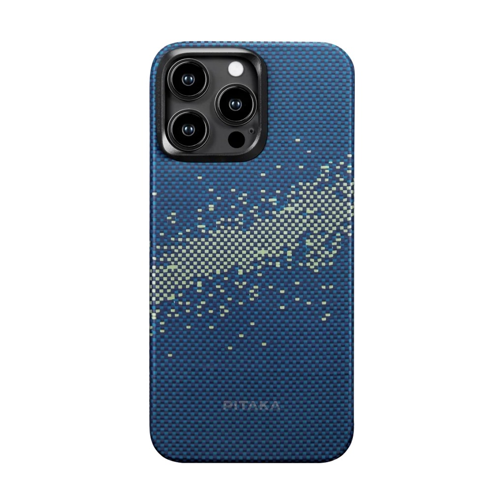 iPhone 15 Pro Karbon Kılıf MagSafe Uyumlu Aramid Fiber - Edge Milky Way Galaxy