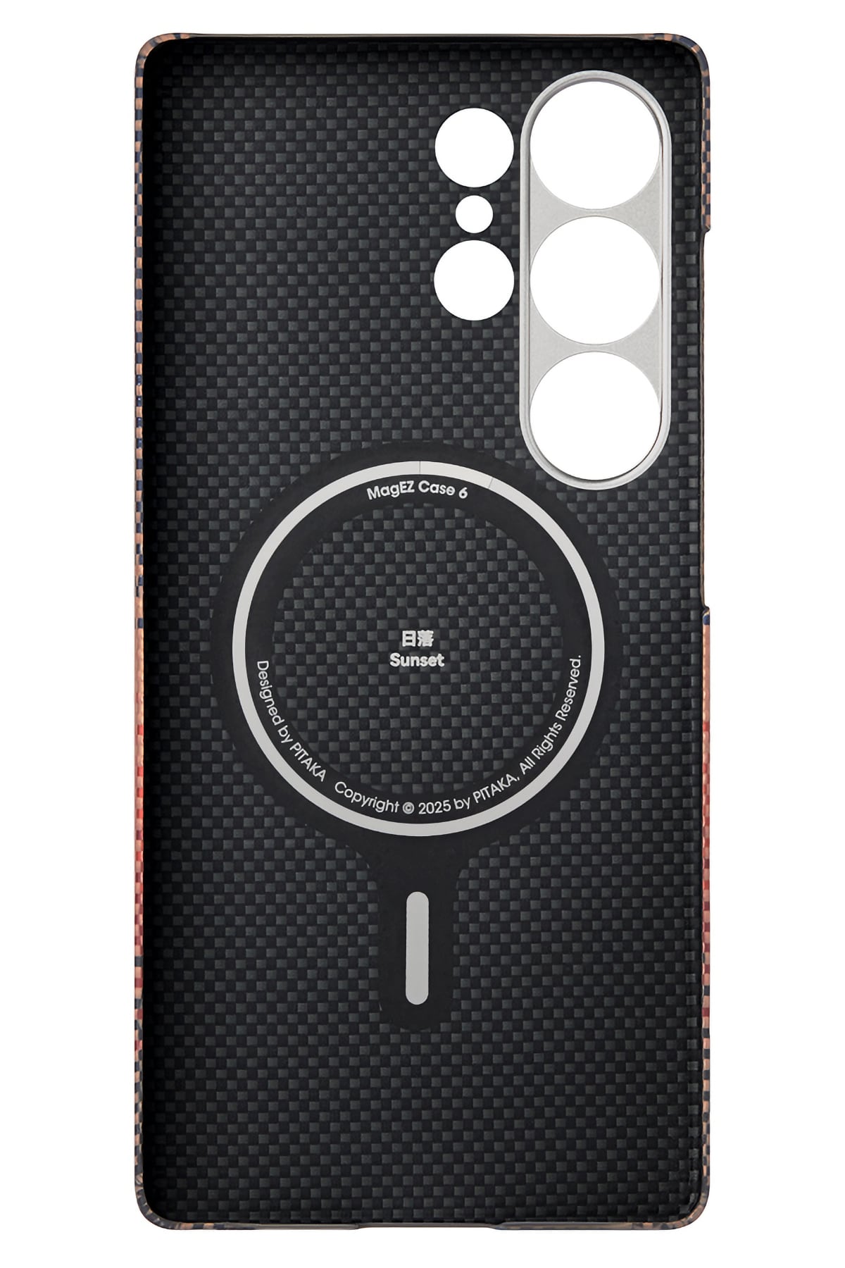 Pitaka Tactile Woven Galaxy S25 Ultra MagSafe Uyumlu Aramid Fiber Kılıf Sunset