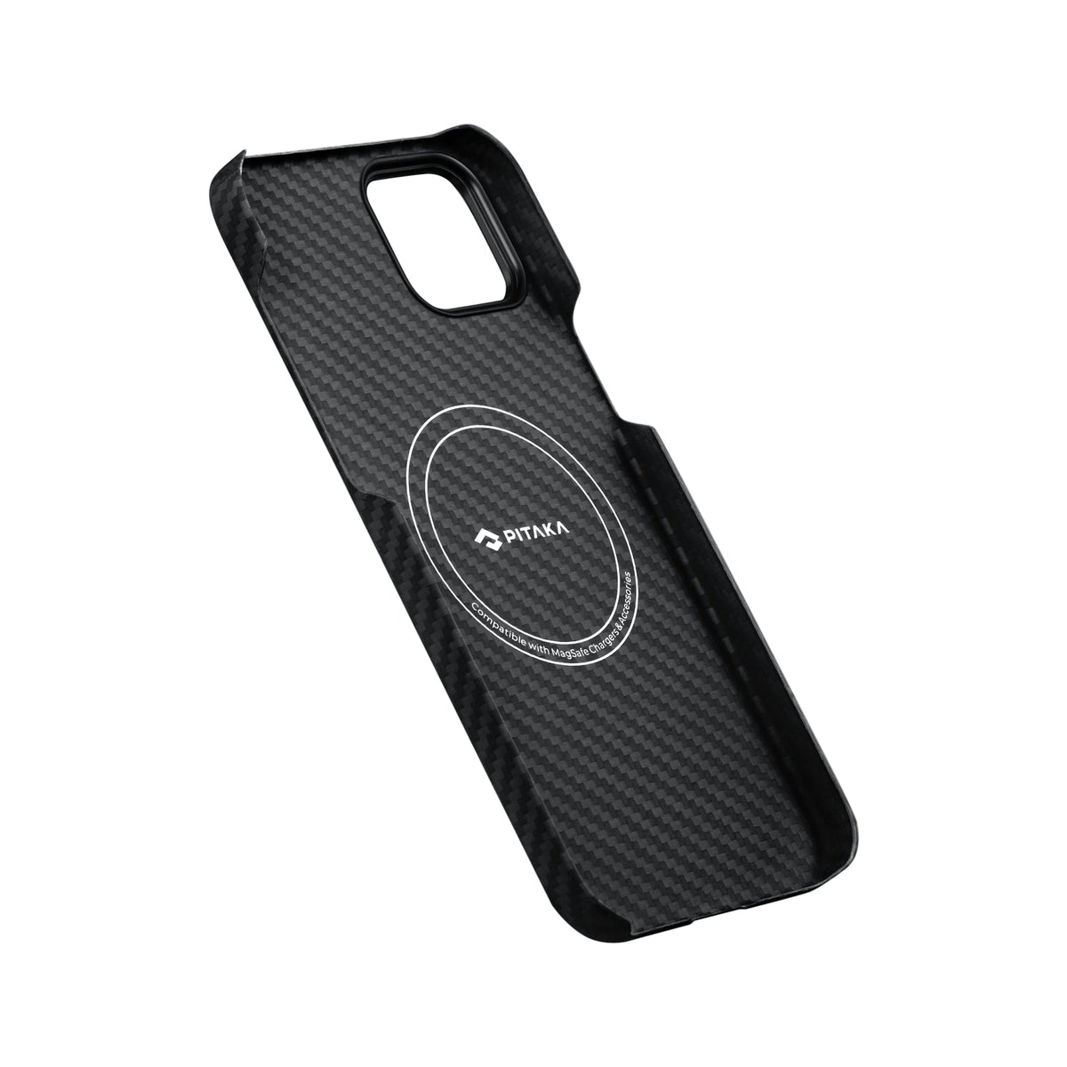 iPhone 15 Plus Karbon Kılıf MagSafe Uyumlu Aramid Fiber - Edge 1500D Black Gray