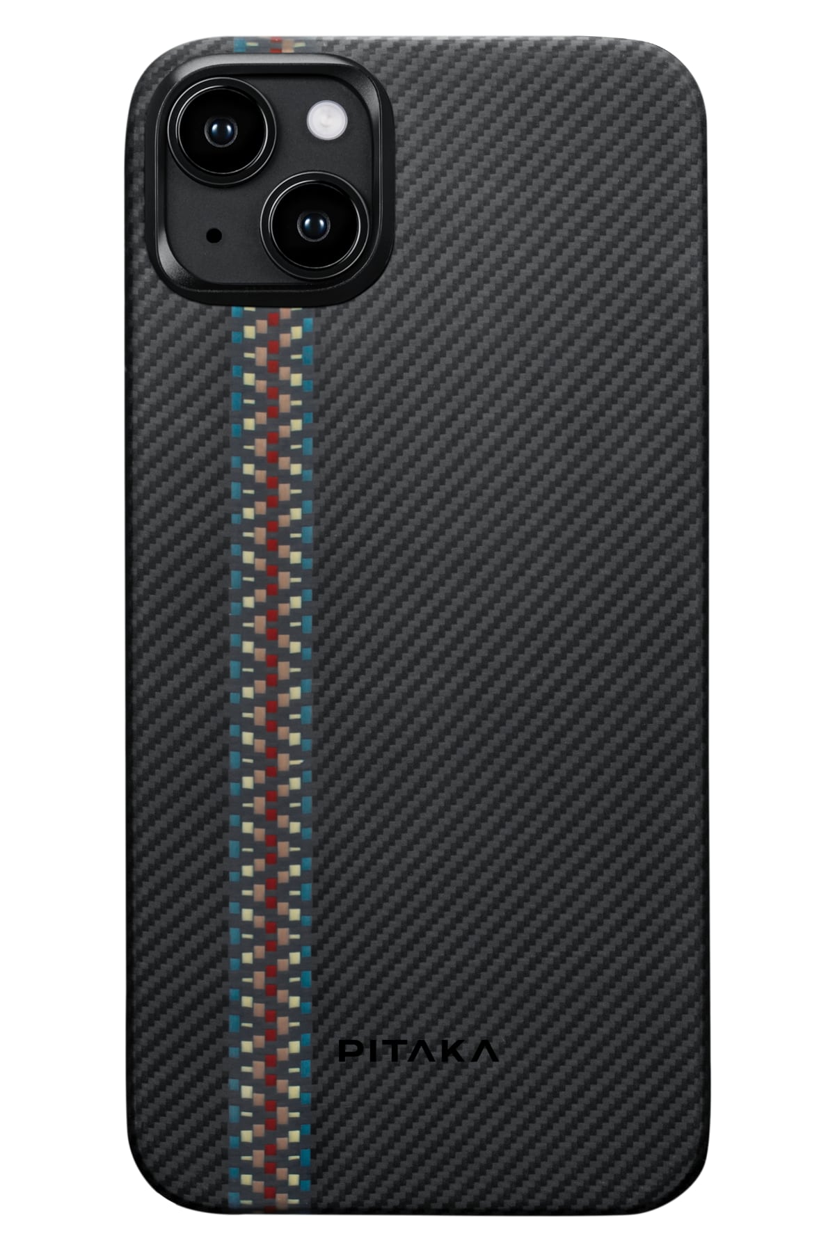 Pitaka Tactile Woven iPhone 15 Plus MagSafe Uyumlu 600D Aramid Fiber Kılıf Rhapsody