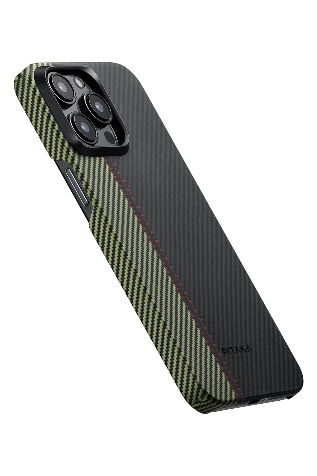 Pitaka Tactile Woven iPhone 15 Pro MagSafe Uyumlu 600D Aramid Fiber Kılıf Overture