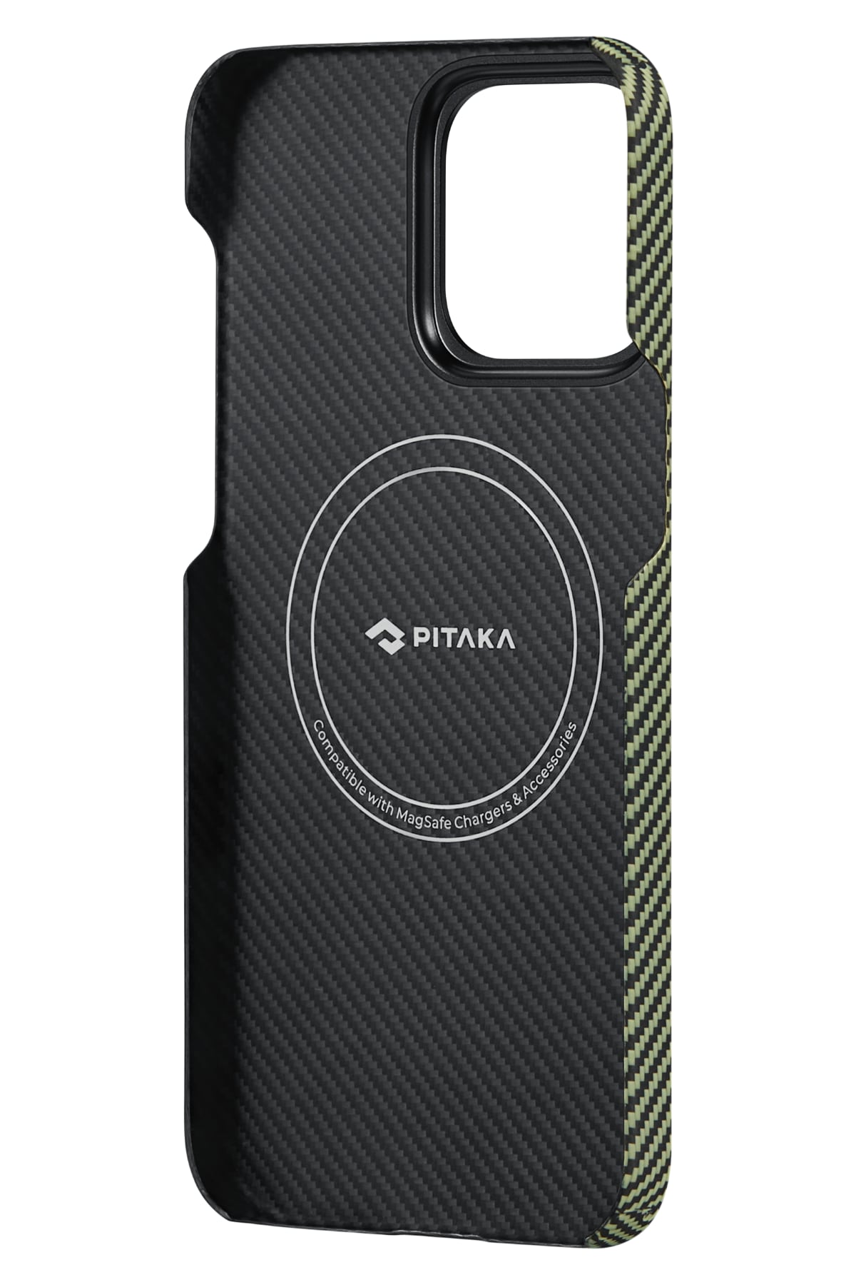 Pitaka Tactile Woven iPhone 15 Pro MagSafe Uyumlu 600D Aramid Fiber Kılıf Overture