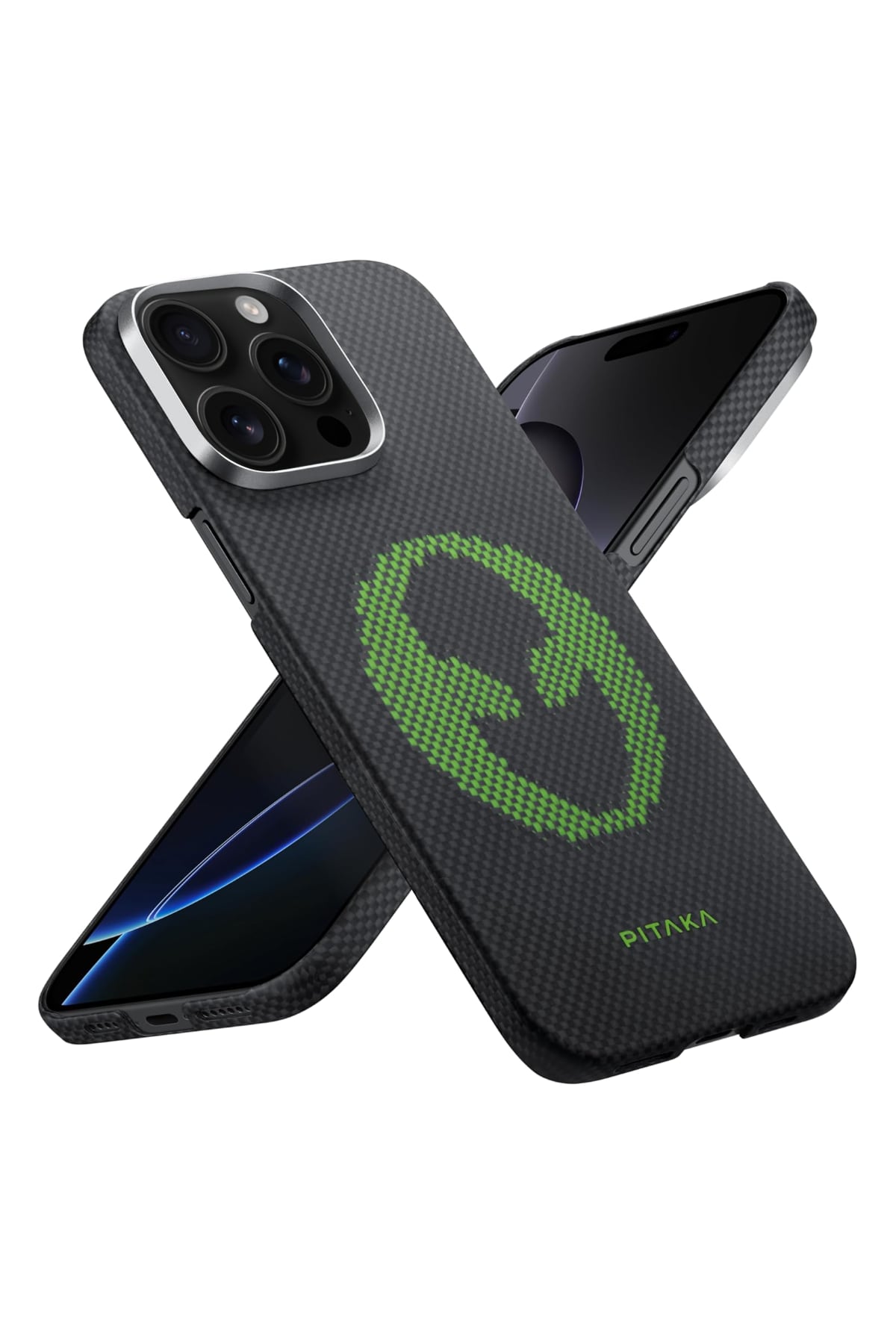 Pitaka Tactile Woven iPhone 15 Pro Max MagSafe Uyumlu Kılıf Alien