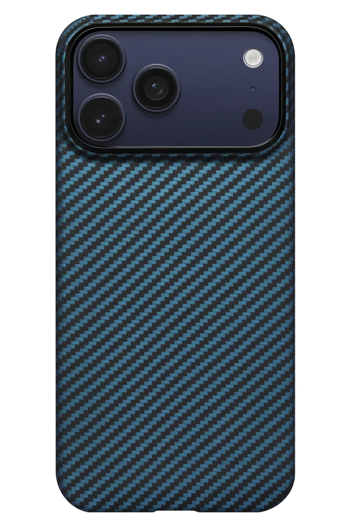 Pitaka Tactile Woven iPhone 17 Pro Max MagSafe Uyumlu 1500D Aramid Fiber Kılıf Black Blue