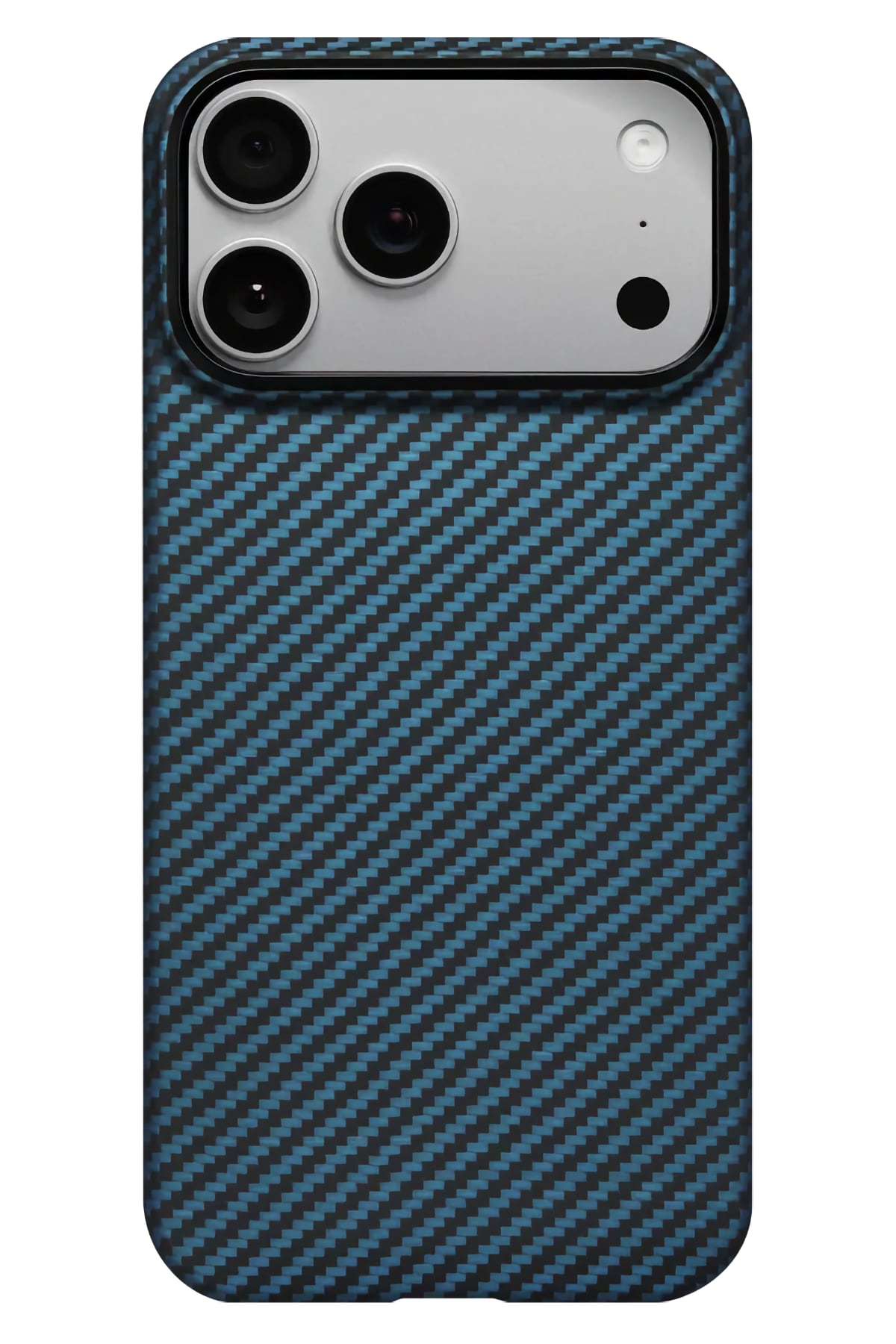 Pitaka Tactile Woven iPhone 17 Pro Max MagSafe Uyumlu 1500D Aramid Fiber Kılıf Black Blue