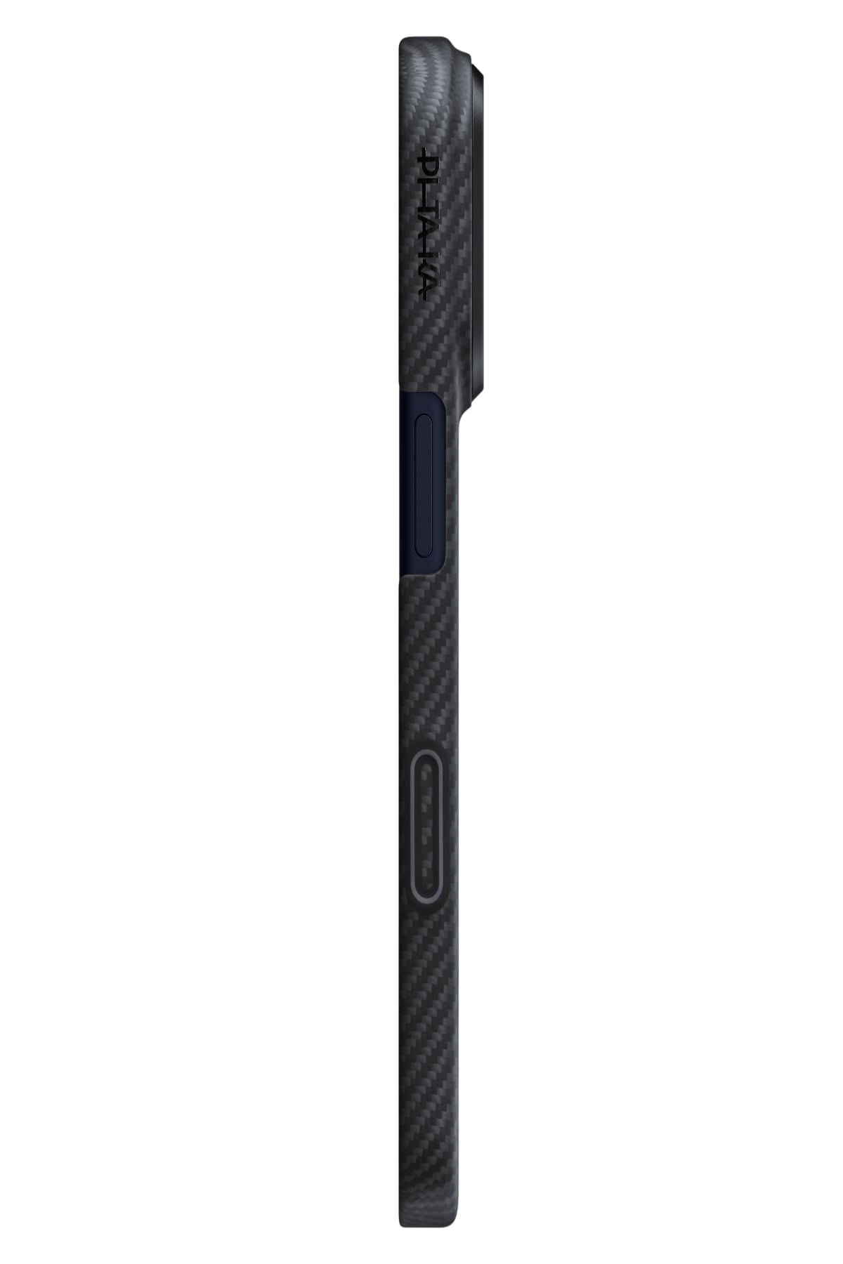 Pitaka Tactile Woven iPhone 17 Pro Max MagSafe Uyumlu 1500D Aramid Fiber Kılıf Black-Gray Twill