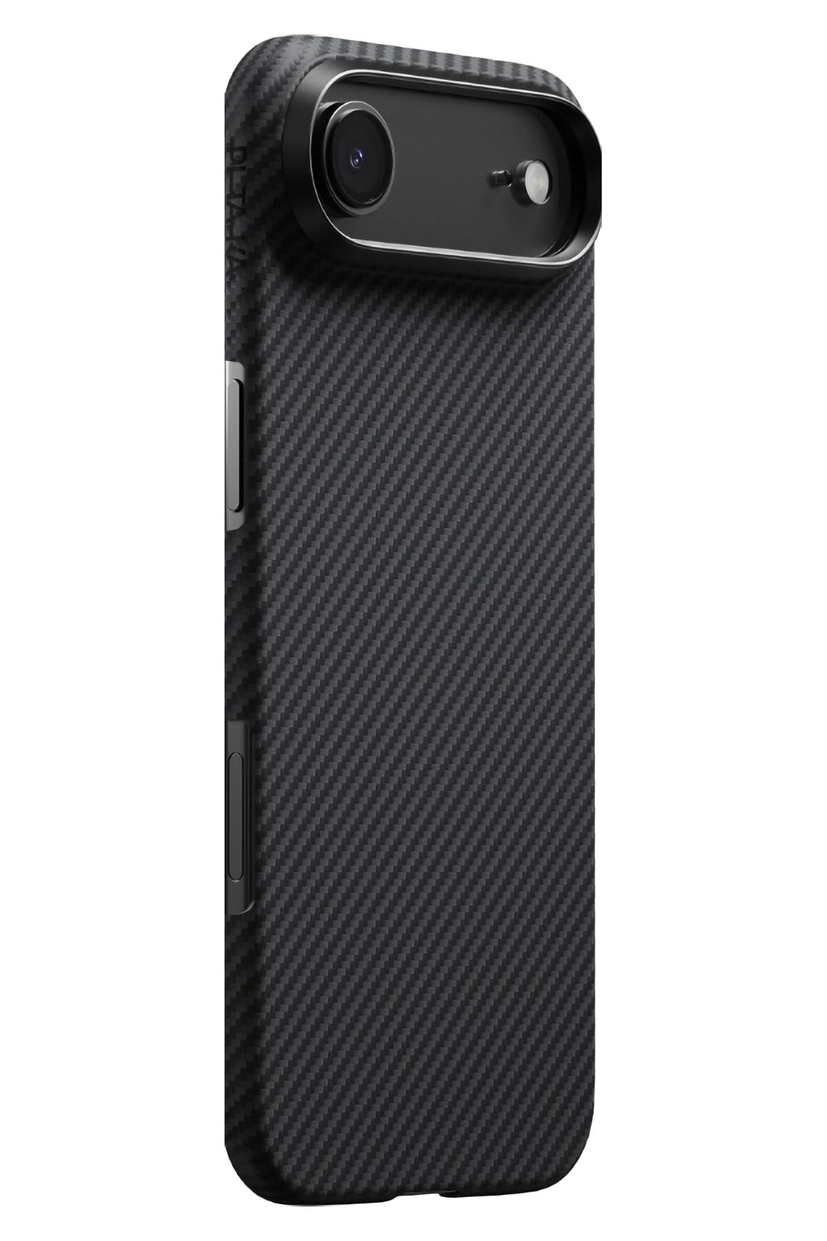 Pitaka Tactile Woven iPhone 17 Air MagSafe Uyumlu 1500D Aramid Fiber Kılıf Black-Gray Twill