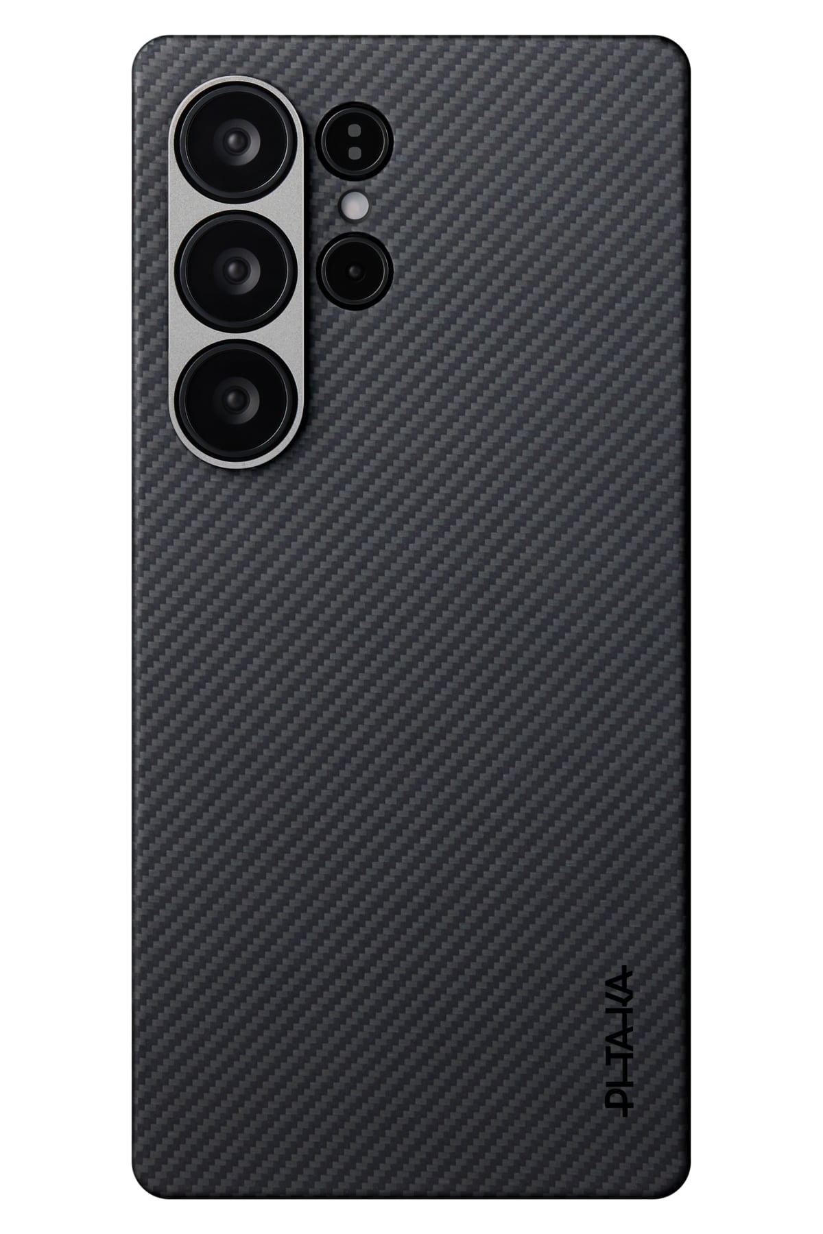 Pitaka Ultra Slim Galaxy S25 Ultra Kılıf Magsafe Uyumlu 600D Aramid Fiber Black-Grey Twill