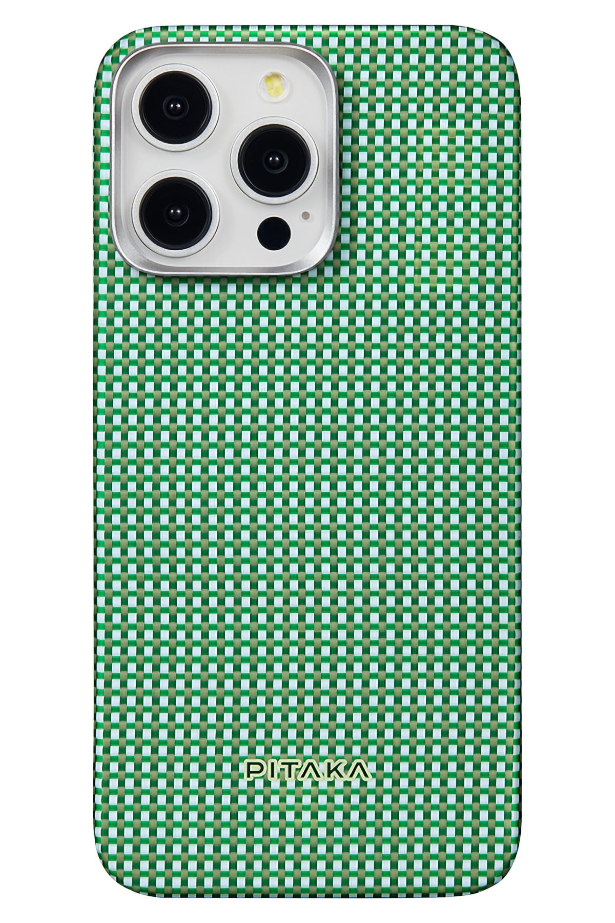 Pitaka Ultra Slim iPhone 15 Pro Max MagSafe Uyumlu Aramid Fiber Kılıf Forest Green