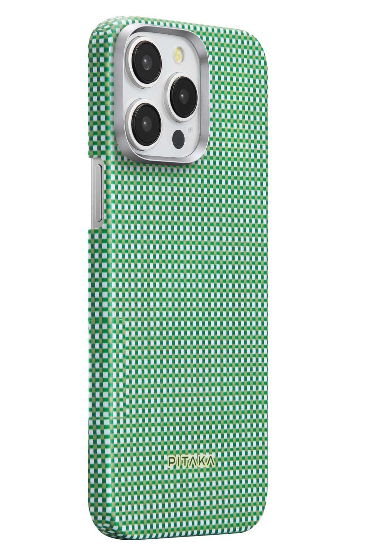 Pitaka Ultra Slim iPhone 15 Pro Max MagSafe Uyumlu Aramid Fiber Kılıf Forest Green