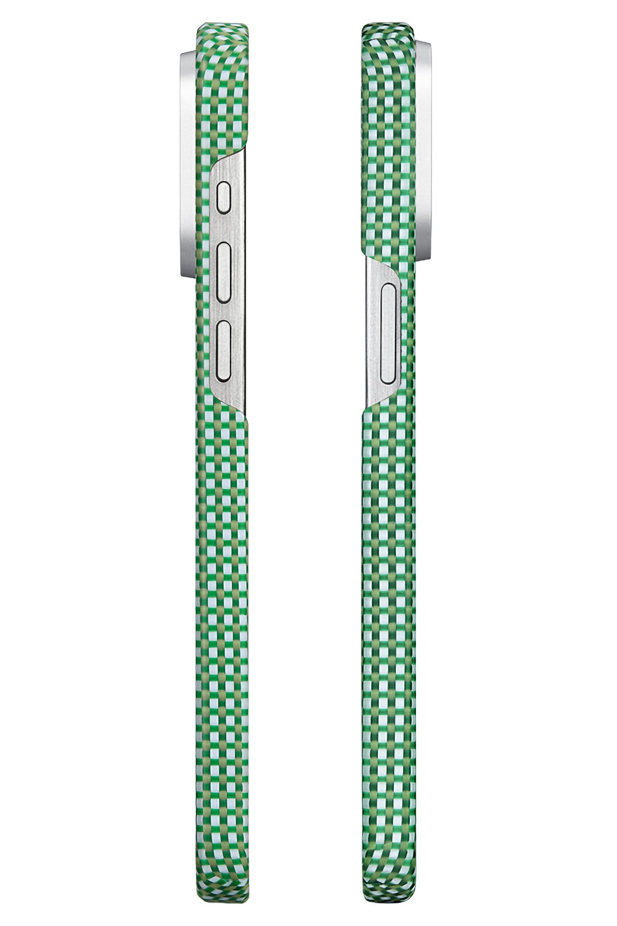 Pitaka Ultra Slim iPhone 15 Pro Max MagSafe Uyumlu Aramid Fiber Kılıf Forest Green