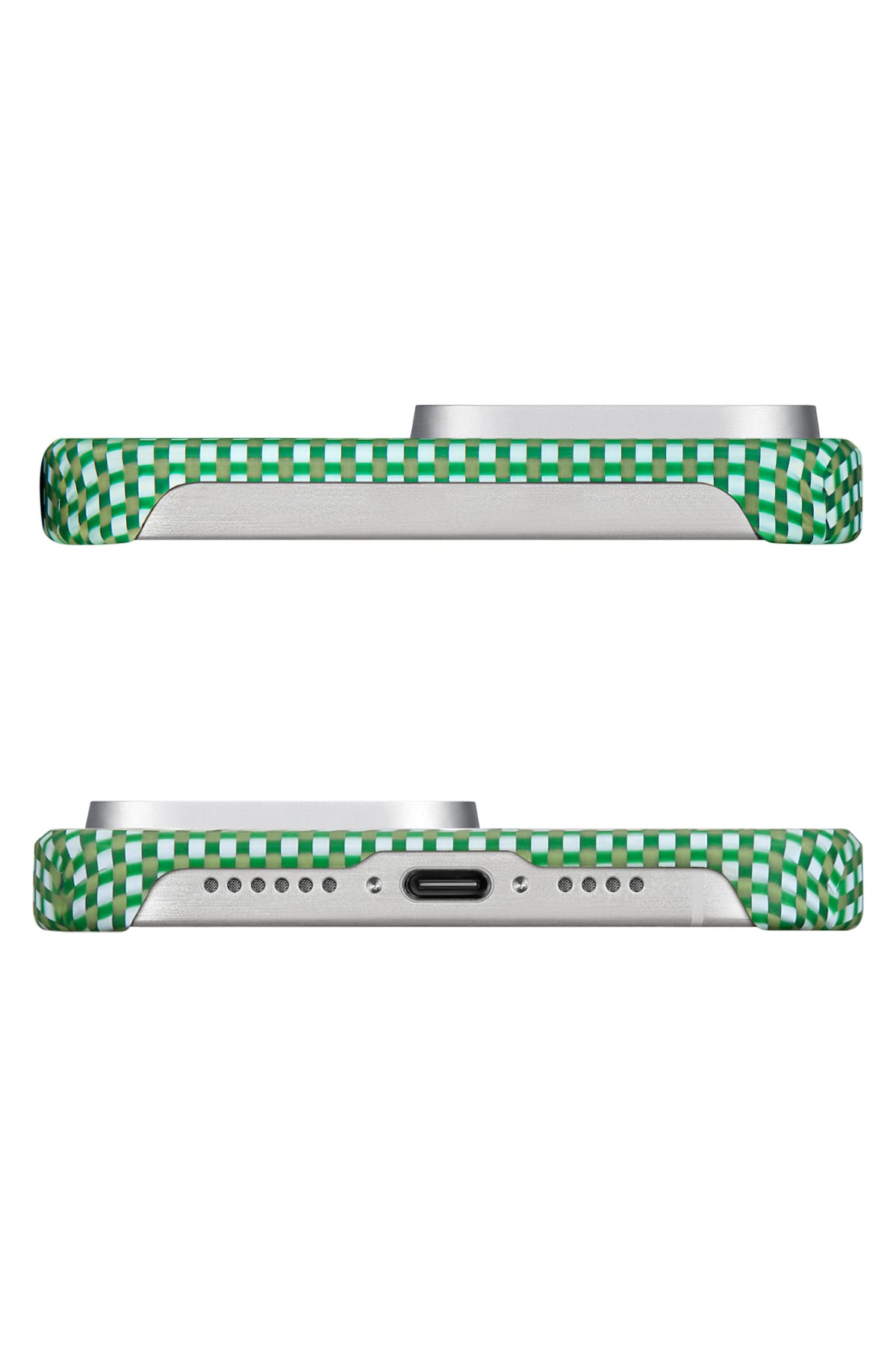 Pitaka Ultra Slim iPhone 15 Pro Max MagSafe Uyumlu Aramid Fiber Kılıf Forest Green