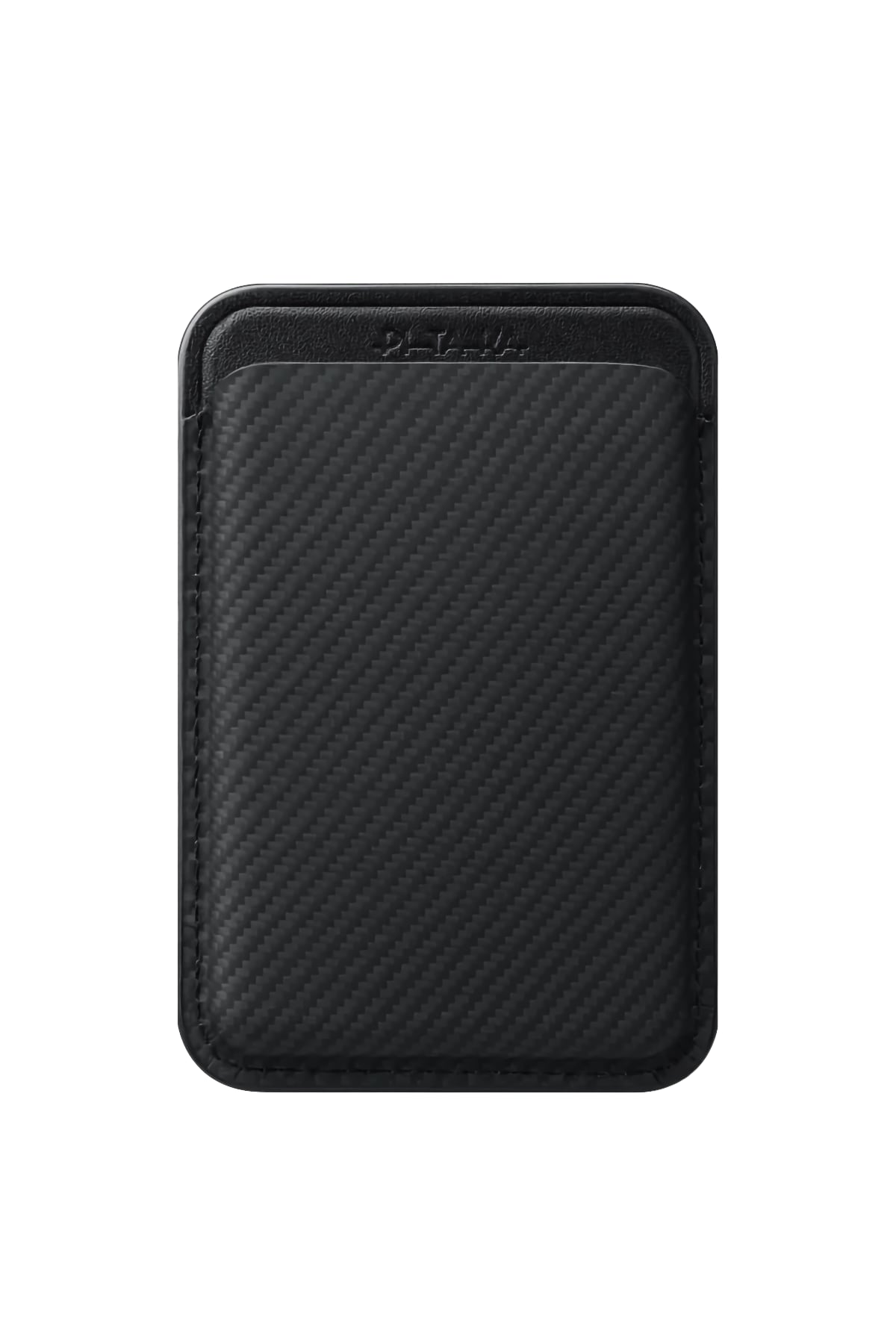 Pitaka Woven Siyah Gri Magsafe Uyumlu Manyetik Kartlık