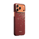 Pitaka iPhone 17 Pro Karbon Kılıf MagSafe Uyumlu Aramid Fiber - Edge Daybreak Red