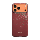 Pitaka iPhone 17 Pro Karbon Kılıf MagSafe Uyumlu Aramid Fiber - Edge Daybreak Red