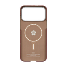 Pitaka iPhone 17 Pro Karbon Kılıf MagSafe Uyumlu Aramid Fiber - Edge Daybreak Red