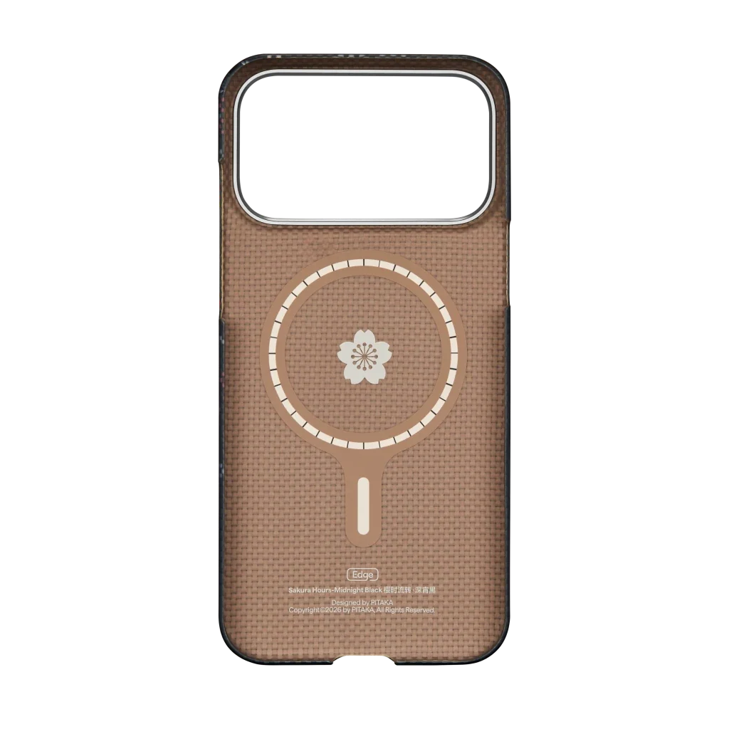 Pitaka iPhone 17 Pro Karbon Kılıf MagSafe Uyumlu Aramid Fiber - Edge Midnight Black