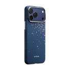 Pitaka iPhone 17 Pro Karbon Kılıf MagSafe Uyumlu Aramid Fiber - Edge Nightfall Blue