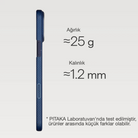 Pitaka iPhone 17 Pro Karbon Kılıf MagSafe Uyumlu Aramid Fiber - Edge Nightfall Blue